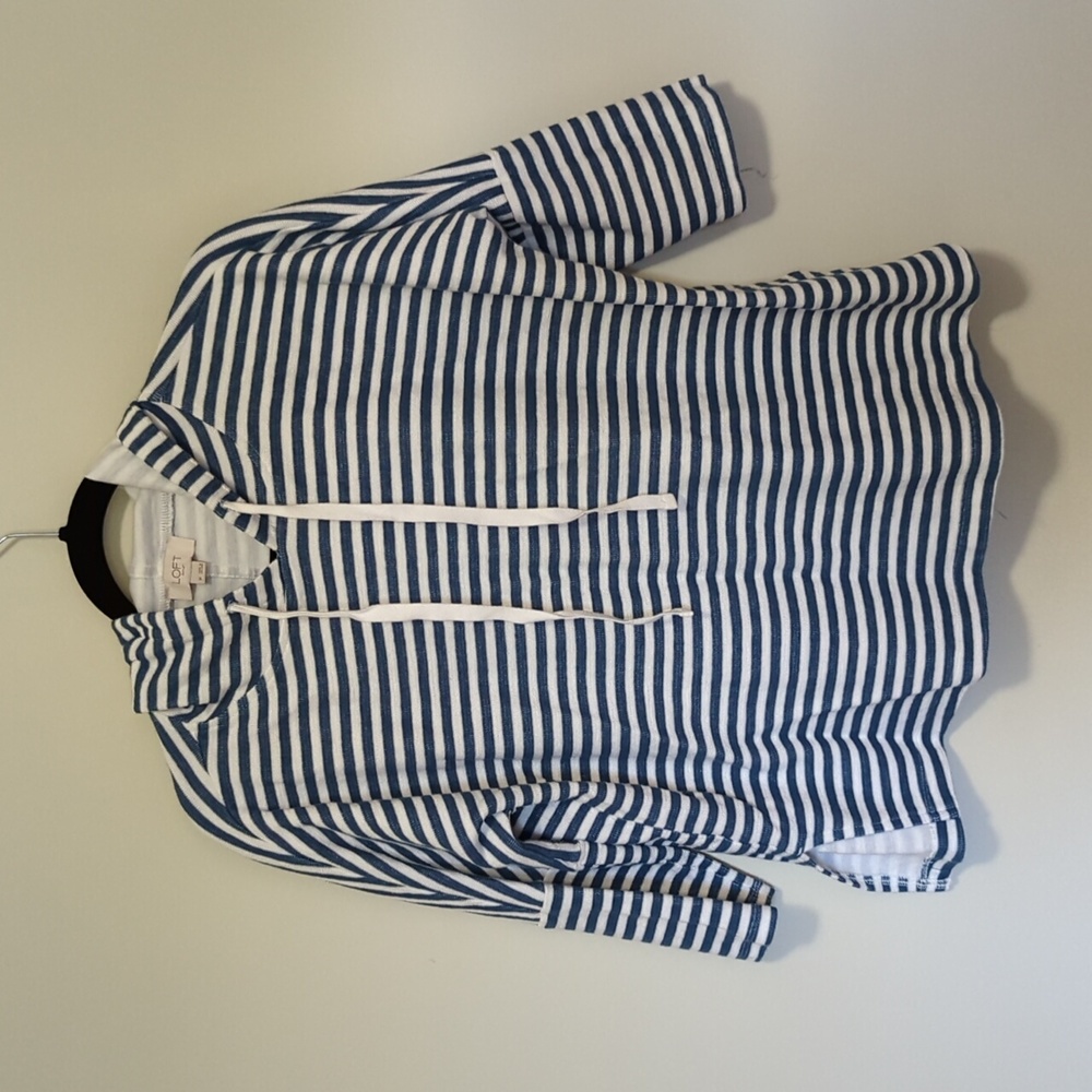 Loft, knit hoodie (M)